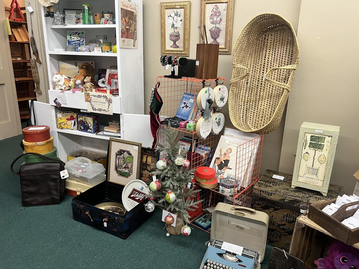 A selection of consignment pieces at Hidden Treasures