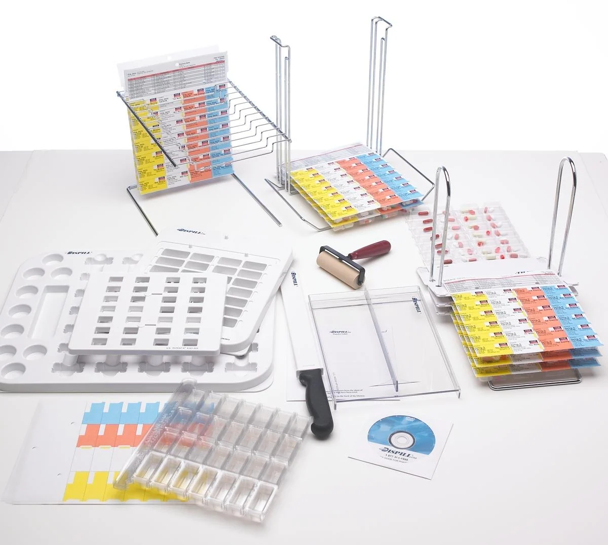 An example of Dispill medication blister packaging.